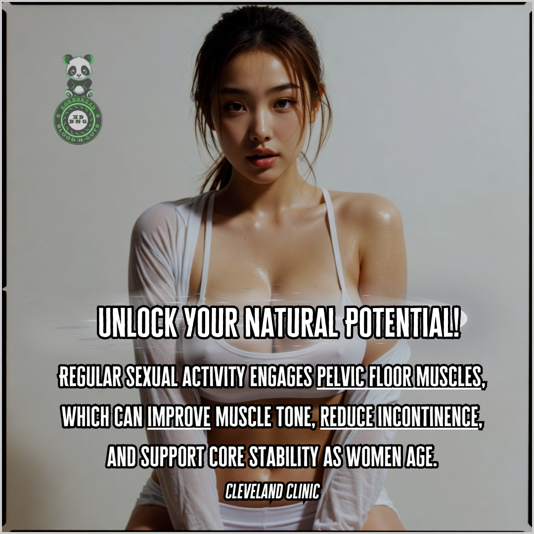 Regular sexual activity engages pelvic floor muscles, which can improve muscle tone, reduce incontinence, and support core stability as women age. Cleveland Clinic