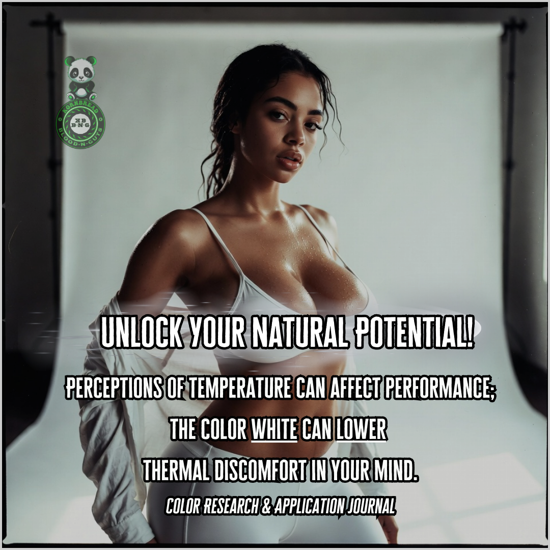 Perceptions of temperature can affect performance; the color white can lower thermal discomfort in your mind. Color Research & Application Journal