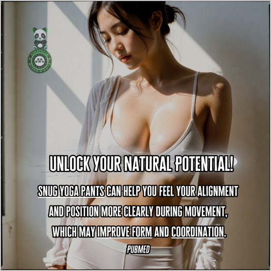 Snug yoga pants can help you feel your alignment and position more clearly during movement, which may improve form and coordination. PubMED