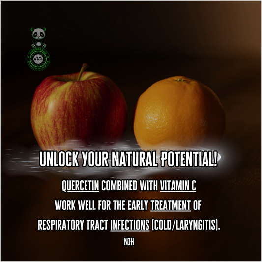 Quercetin combined with vitamin C work well for the early treatment of respiratory tract infections (Cold/ Laryngitis). NIH