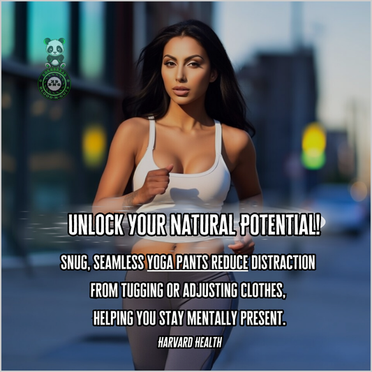 Snug, seamless yoga pants reduce distraction from tugging or adjusting clothes, helping you stay mentally present. Harvard Health
