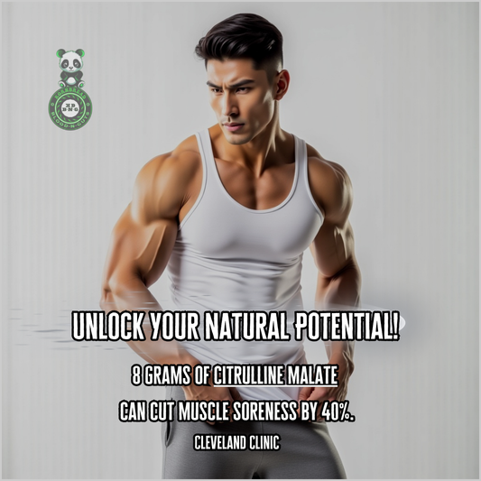 8 grams of citrulline malate can cut muscle soreness by 40%. Cleveland Clinic