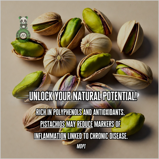Rich in polyphenols and antioxidants,  pistachios may reduce markers of  inflammation linked to chronic disease. MDPI