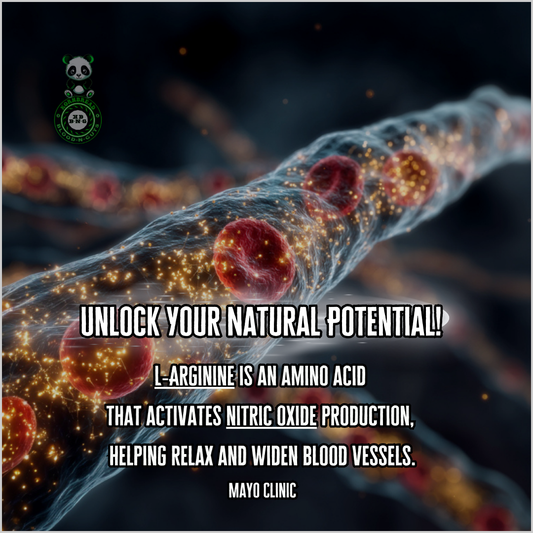 L-Arginine is an amino acid that activates nitric oxide production, helping relax and widen blood vessels. Mayo Clinic