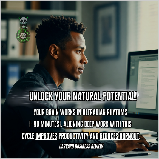 Your brain works in ultradian rhythms (90 minutes). Aligning deep work with this cycle improves productivity and reduces burnout. Harvard Business Review