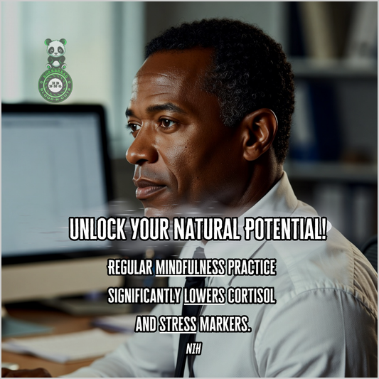 Regular mindfulness practice significantly lowers cortisol and stress markers. NIH