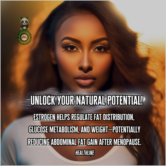 Estrogen helps regulate fat distribution, glucose metabolism, and weight' potentially reducing abdominal fat gain after menopause. Healthline