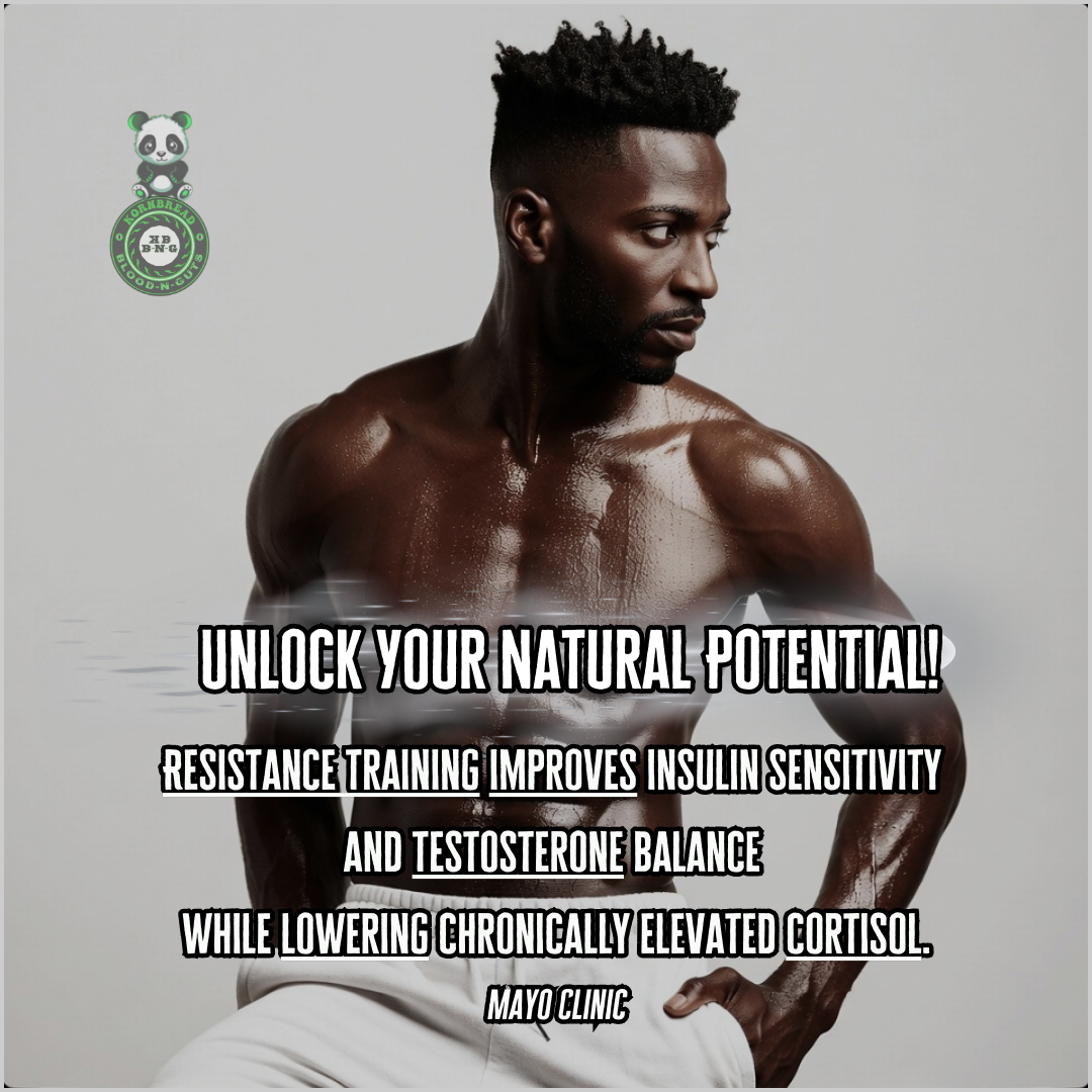 Resistance training improves insulin sensitivity and testosterone balance while lowering chronically elevated cortisol. Mayo Clinic