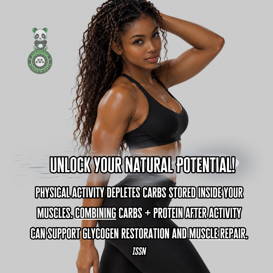 Physical activity depletes carbs stored inside your muscles. Combining carbs + protein after activity can support glycogen restoration and muscle repair. ISSN