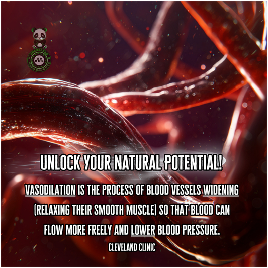 Vasodilation is the process of blood vessels widening (relaxing their smooth muscle) so that blood can flow more freely and lower blood pressure. Cleveland Clinic