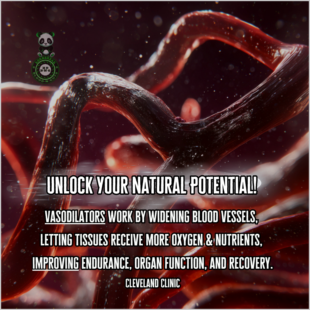 Vasodilators work by widening blood vessels, letting tissues receive more oxygen & nutrients, improving endurance, organ function, and recovery. Cleveland Clinic