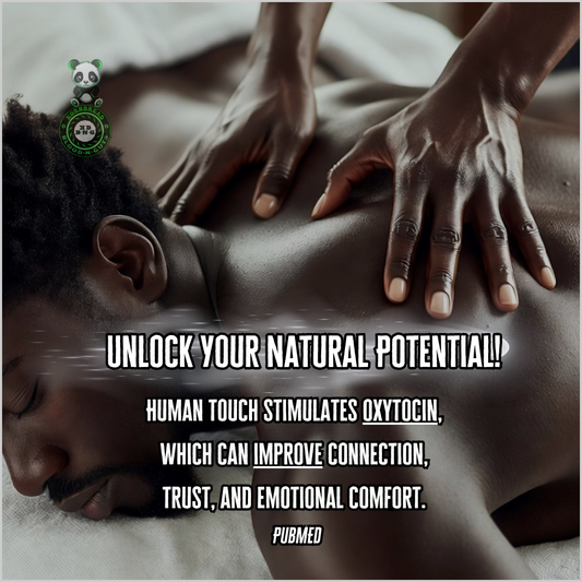Human touch stimulates oxytocin, which can improve connection, trust, and emotional comfort. PubMED