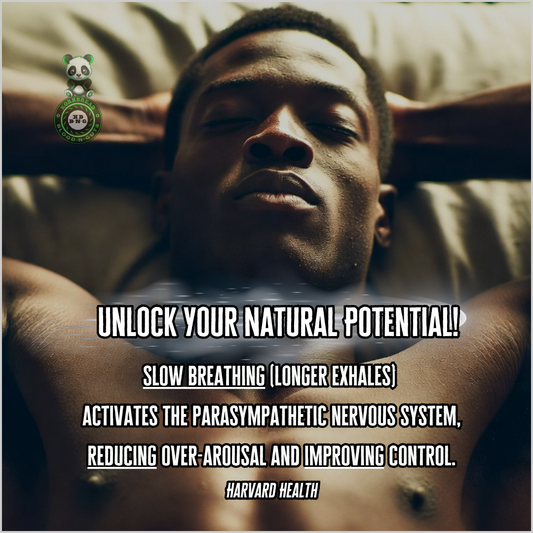 Slow breathing (longer exhales) activates the parasympathetic nervous system, reducing over-arousal and improving control. Harvard Health