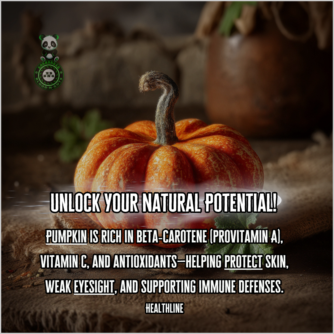Pumpkin is rich in beta-carotene (provitamin A), Vitamin C, and antioxidants-helping protect skin, weak eyesight, and supporting immune defenses. Healthline