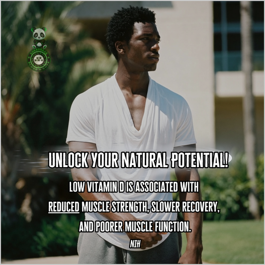 Low vitamin D is associated with reduced muscle strength, slower recovery, and poorer muscle function. NIH