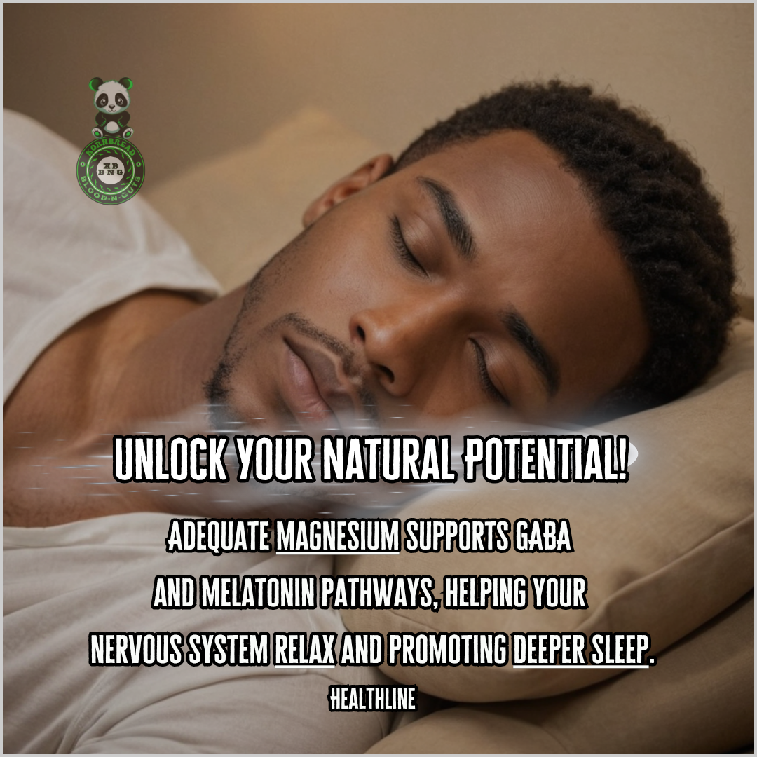 Adequate magnesium supports GABA and melatonin pathways, helping your nervous system relax and promoting deeper sleep. Healthline