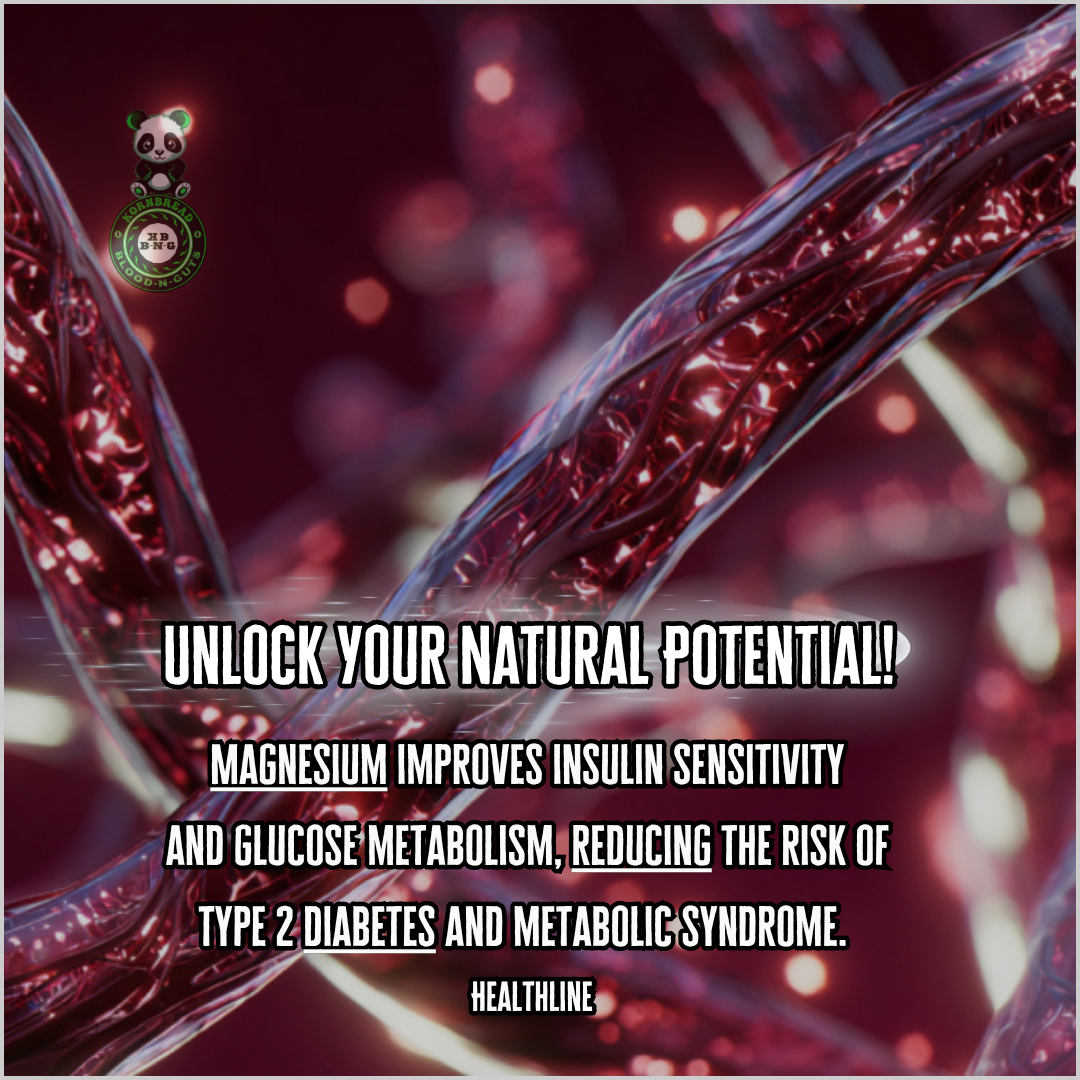 Magnesium improves sensitivity and glucose metabolism, reducing the risk of type 2 diabetes and metabolic syndrome. Healthline