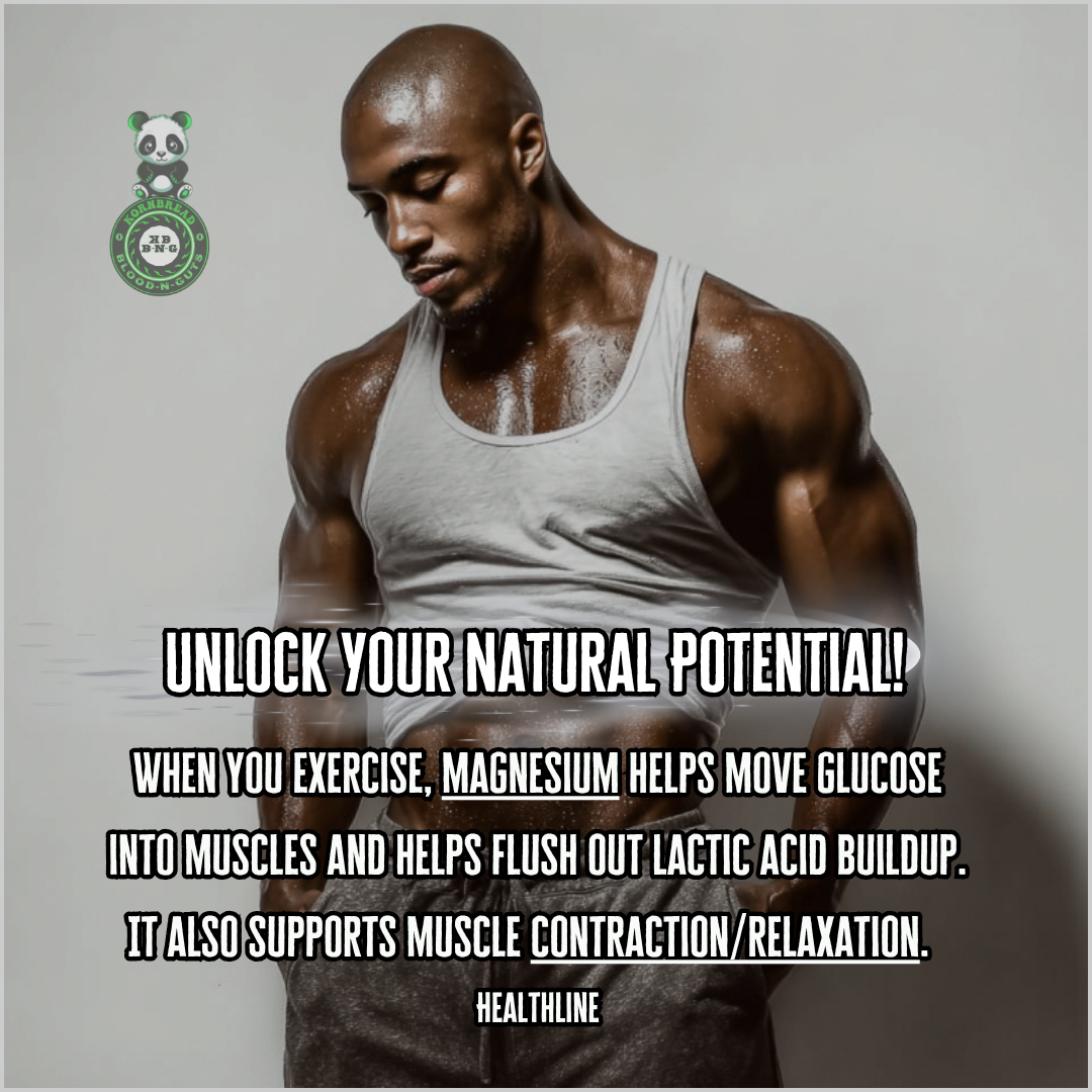 When you exercise, magnesium helps move glucose into muscles and helps flush out lactic acid buildup. It also supports muscle contraction/relaxation. Healthline