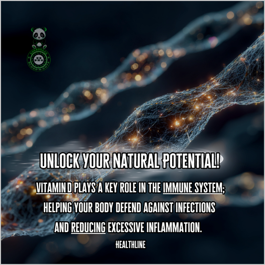 Vitamin D plays a key role in the immune system; helping your body defend against infections and reducing excessive inflammation. Healthline