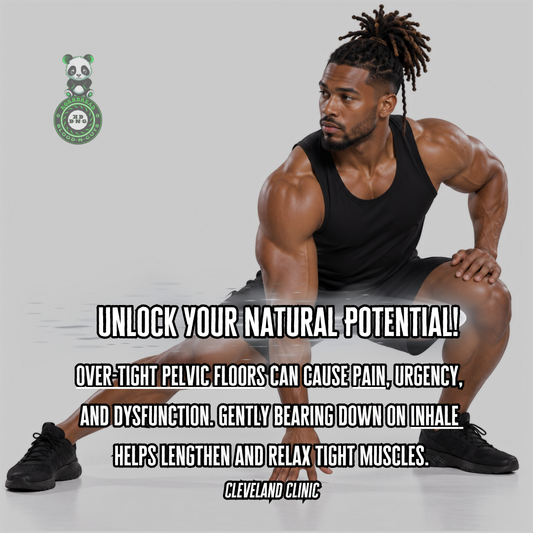 Over-tight pelvic floors can cause pain, urgency, and dysfunction. Gently bearing down on inhale helps lengthen and relax tight muscles. Cleveland Clinic 