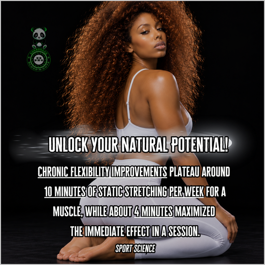 Chronic flexibility improvements plateau around 10 minutes of static stretching per week/muscle, while 4 minutes maximized the immediate effect in a session. Sport Science