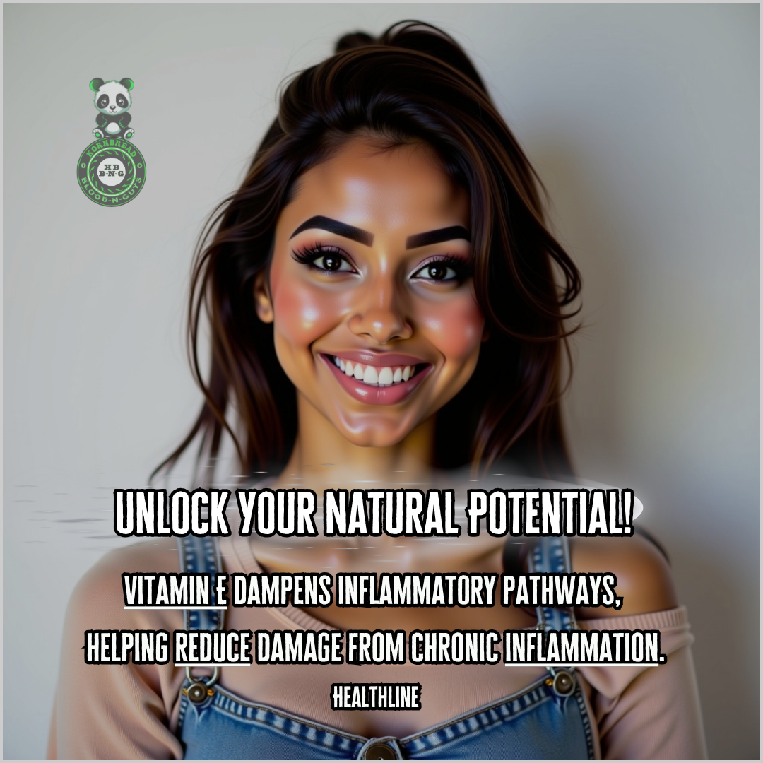 Vitamin E dampens inflammatory pathways, helping reduce damage from chronic inflammation. Healthline