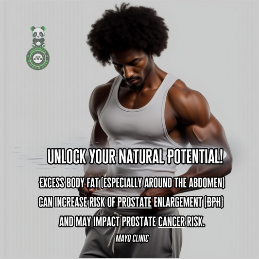 Excess body fat (especially around the abdomen) can increase risk of prostate enlargement (BPH) and may impact prostate cancer risk. Mayo Clinic