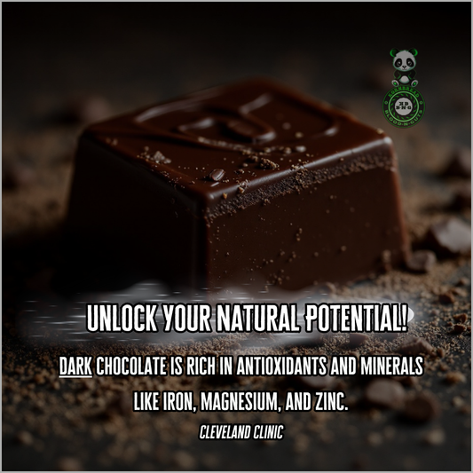 Dark chocolate is rich in antioxidants and minerals like iron, magnesium, and zinc. Cleveland Clinic