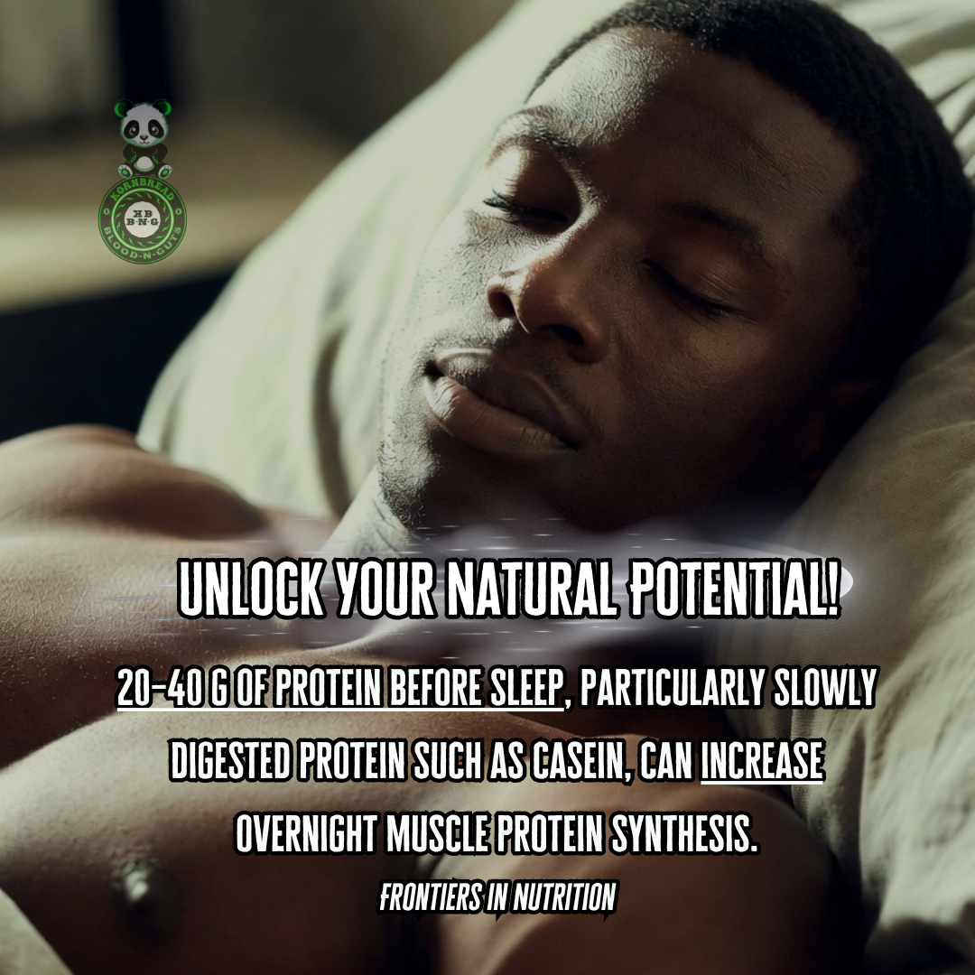 20-40g of protein before sleep, particularly slowly digested protein like casein, can increase overnight muscle protein synthesis. Frontiers In Nutrition