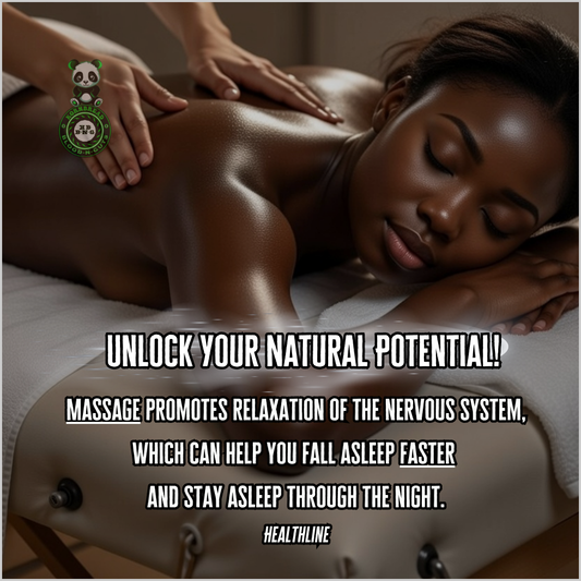 Massage promotes relaxation of the nervous system, which can help you fall asleep faster and stay asleep through the night. Healthline