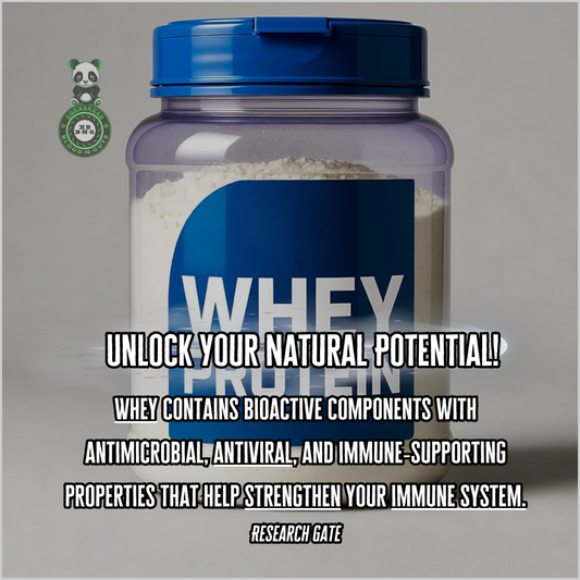 Whey contains bioactive components with antimicrobial, antiviral, and immune-supporting properties that help strengthen your immune system. Research Gate
