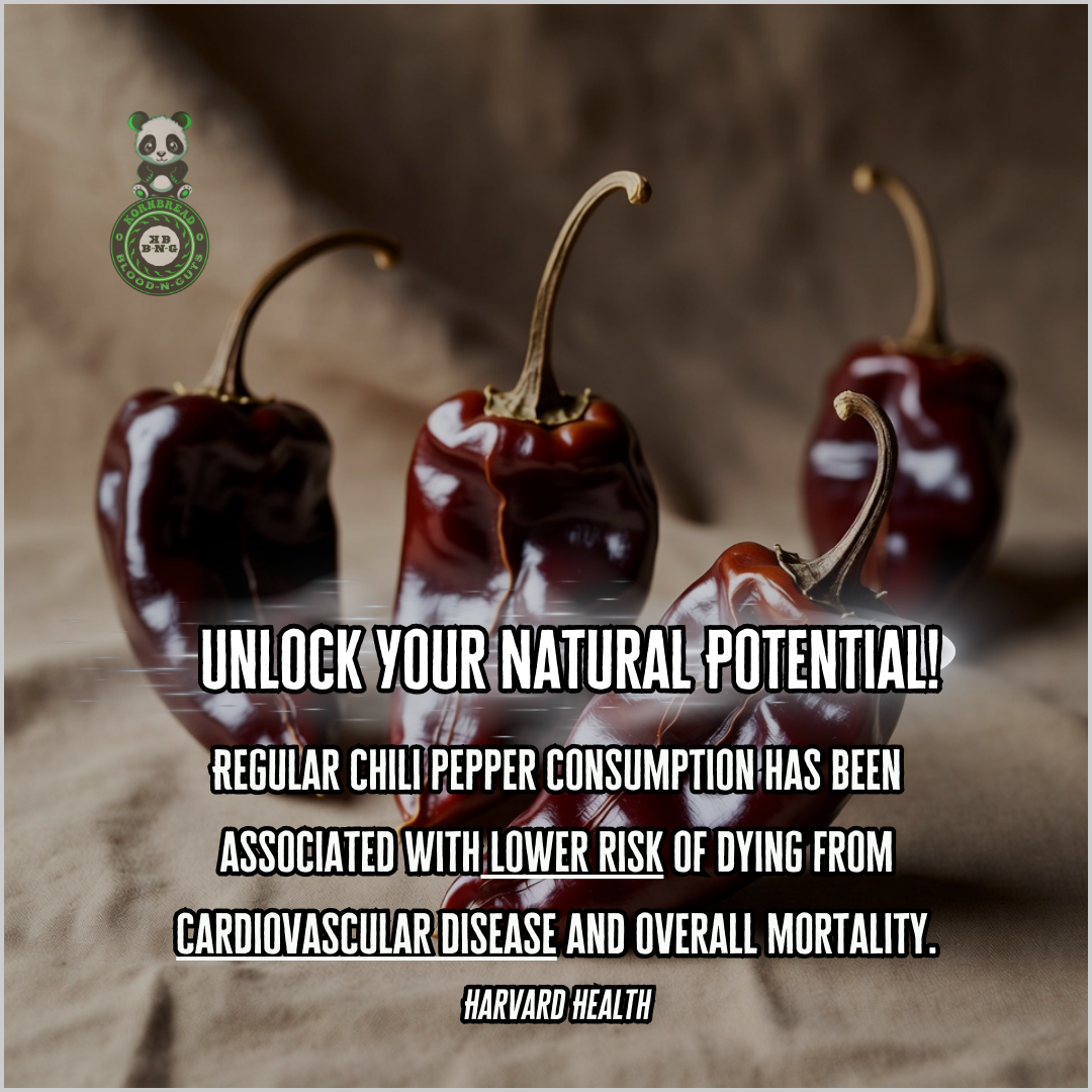 Regular chili pepper consumption has been associated with lower risk of dying from cardiovascular disease and overall mortality. Harvard Health