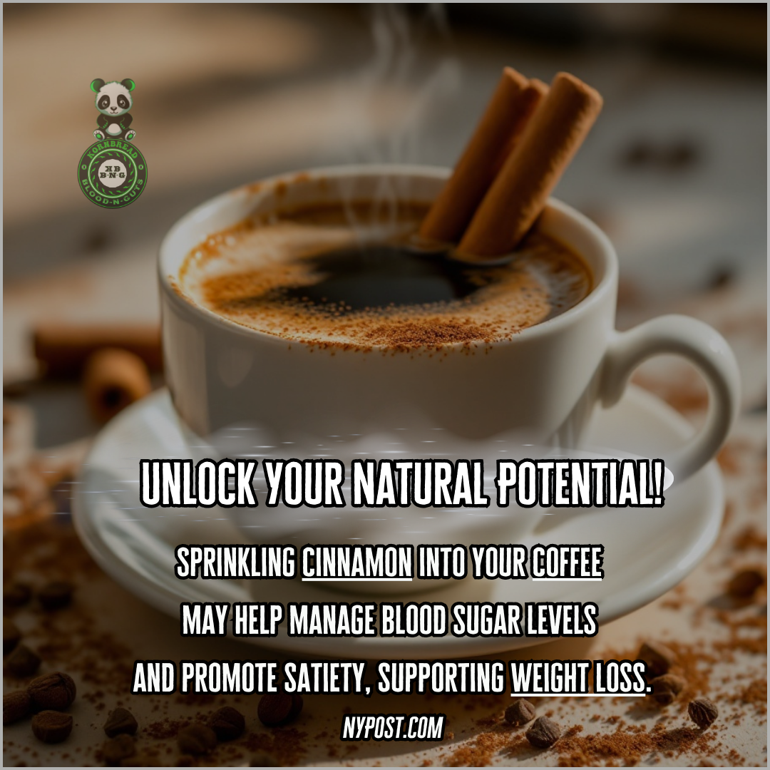 Sprinkling cinnamon into your coffee  may help manage blood sugar levels  and promote satiety, supporting weight loss. NYPOST.COM