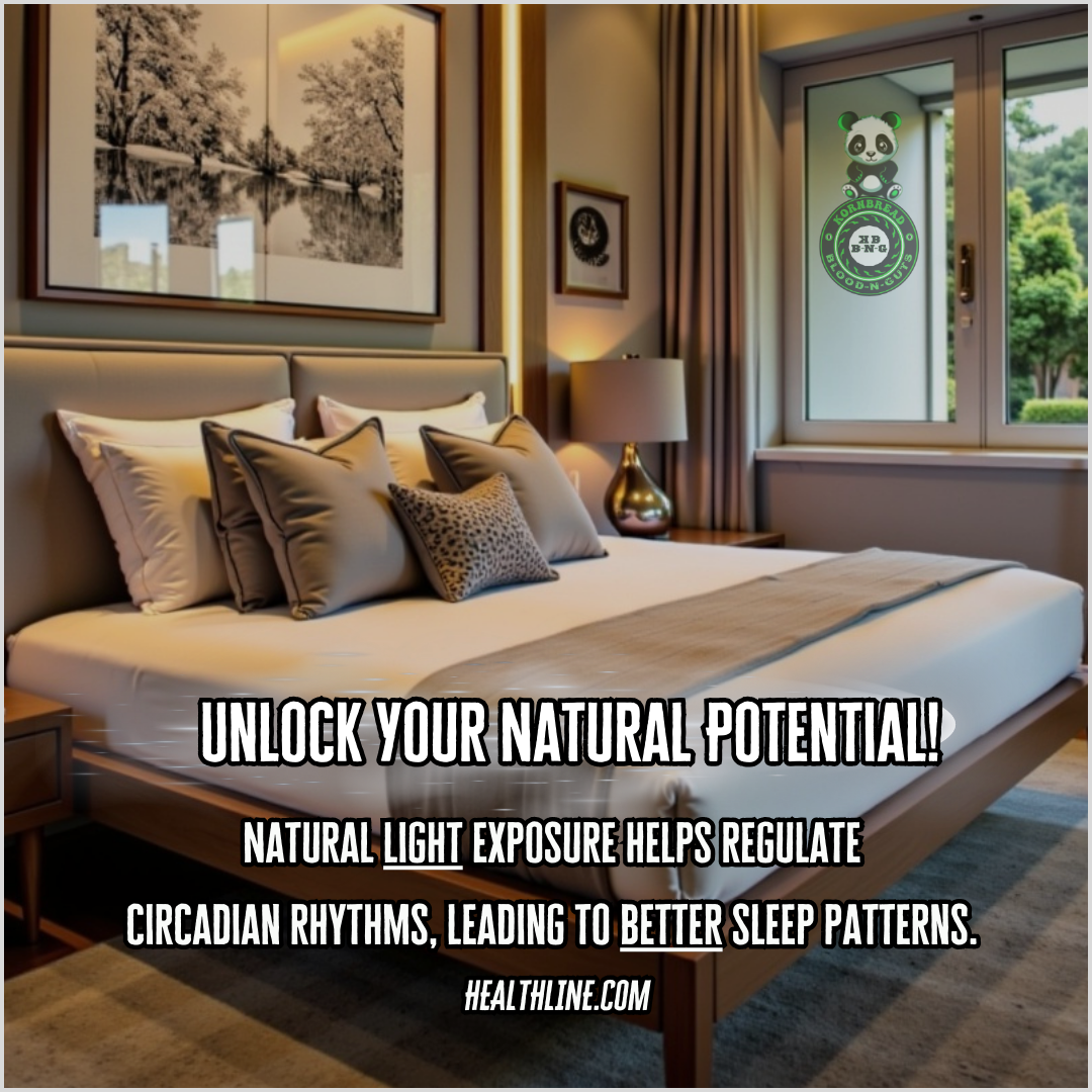 Natural light exposure helps regulate circadian rhythms, leading to better sleep patterns. Healthline.com