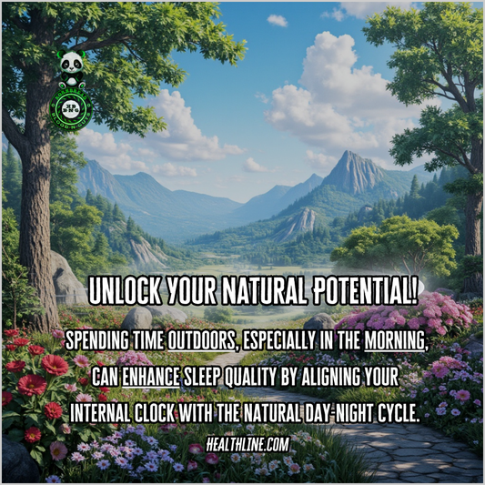 Spending time outdoors, especially in the morning, can enhance sleep quality by aligning your internal clock with the natural day-night cycle. Healthline