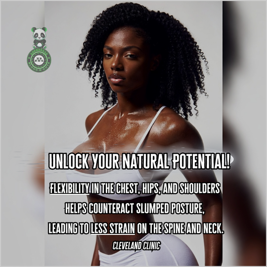 Flexibility in the chest, hips, and shoulders helps counteract slump posture, leading to less strain on the spine and neck. Cleveland Clinic