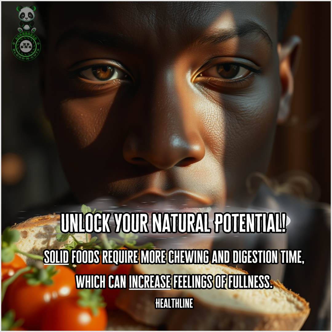Solid foods requite more chewing and digestion time, which can increase feelings of fullness. Healthline