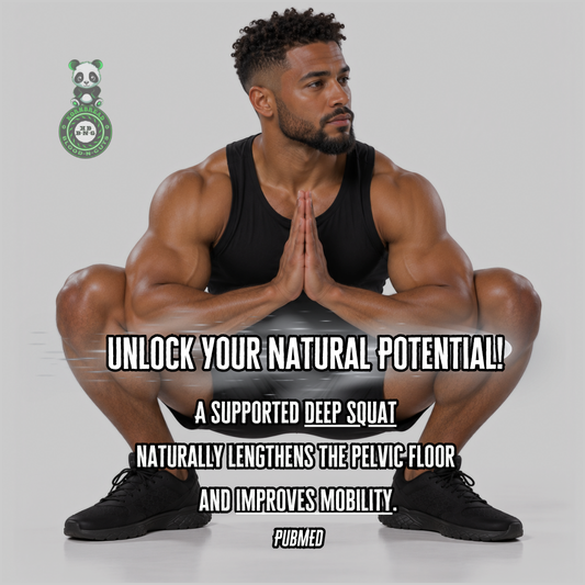 A supported deep squat naturally lengthens the pelvic floor and improves mobility. PubMED