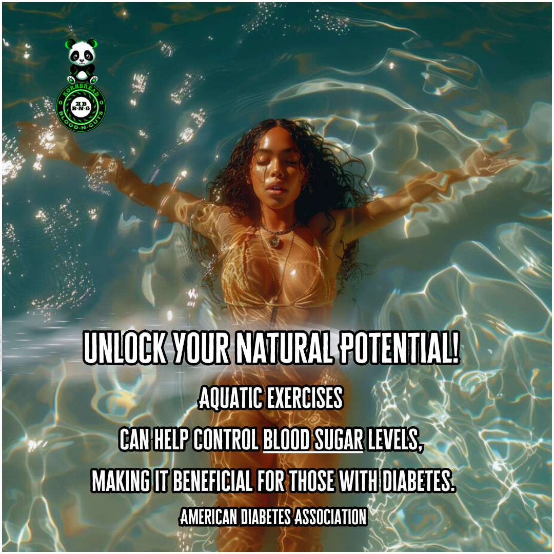 Aquatic exercises can help control blood sugar levels, making it beneficial for those with diabetes. American Diabetes Association