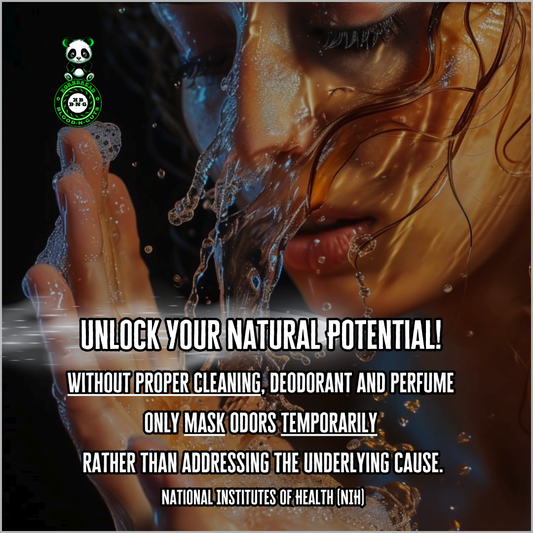 Without proper cleaning, deodorant and perfume only mask odors temporarily rather than addressing the underlying cause. (National Institutes of Health [NIH])