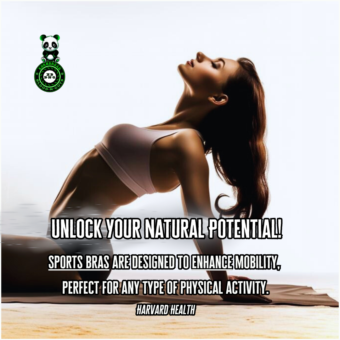 Sports bras are designed to enhance mobility, perfect for any type of physical activity. Harvard Health