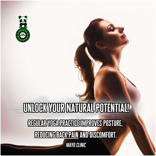 Regular yoga practice improves posture, reducing back pain and discomfort. (Mayo Clinic)