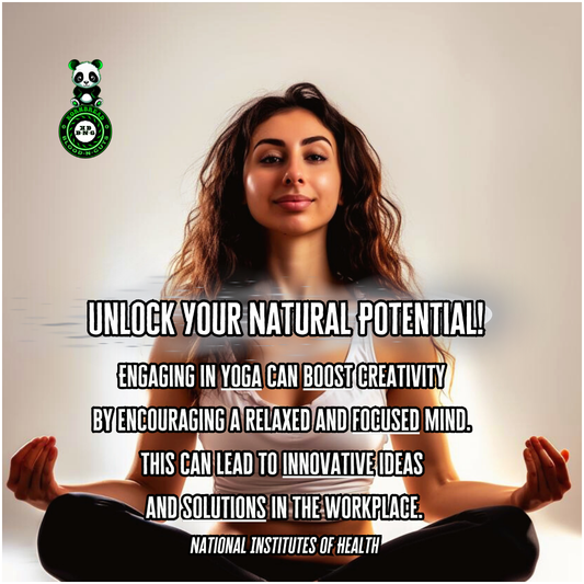 Engaging in yoga can boost creativity by encouraging a relaxed and focused mind. This can lead to innovative ideas and solutions in the workplace. NIH