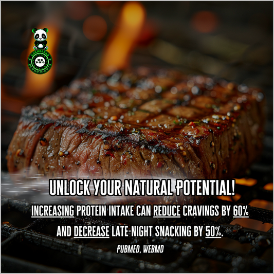 Increasing protein intake can reduce cravings by 60% and decrease late-night snacking by 50%.  (PubMed, WebMD)