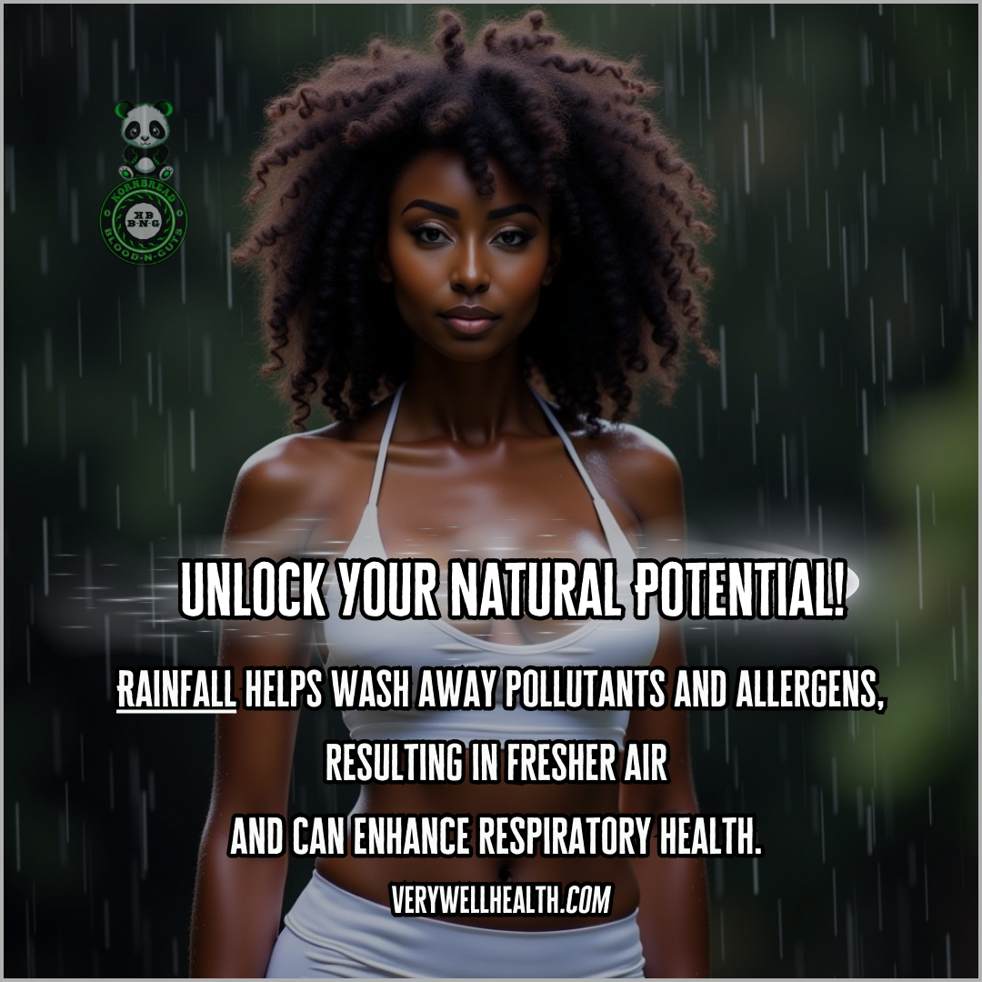 Rainfall helps wash away pollutants and allergens, resulting in fresher air and can enhance respiratory health. Verywellhealth.com