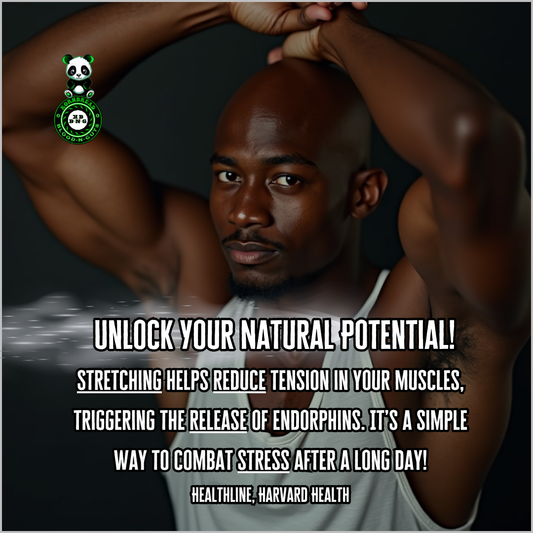 Stretching helps reduce tension in your muscles, triggering the release of endorphins. It’s a simple way to combat stress after a long day! (Healthline, Harvard Health​)
