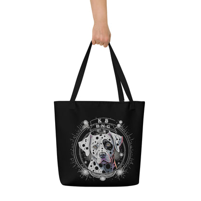 Dedicated Dalmatian Large Tote Bag