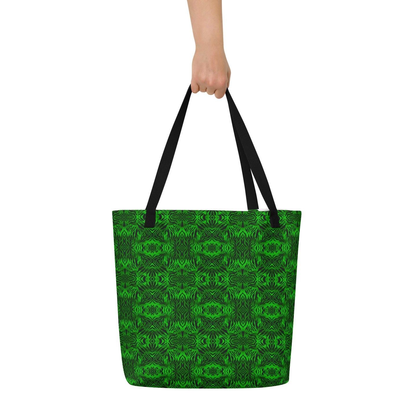 "Green Void" Large Tote Bag