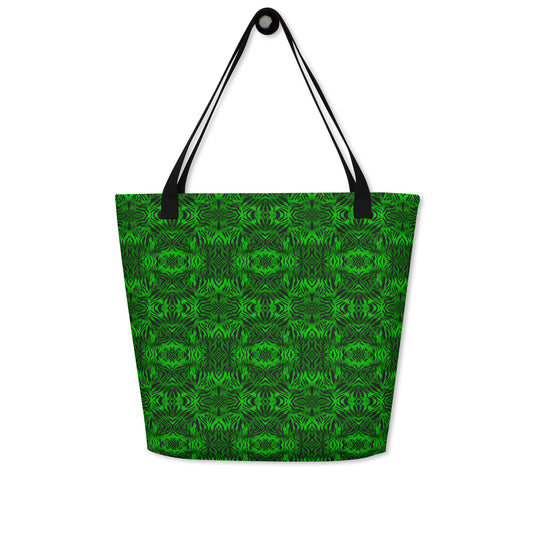 "Green Void" Large Tote Bag
