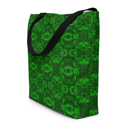 "Green Void" Large Tote Bag